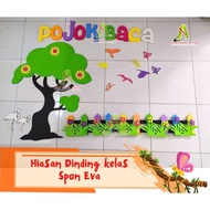 CLASS WALL DECORATION/POJOK READ/ TREE DECORATION READING CORNER EVA SPONGE/ TREE CLASS DECORATION T