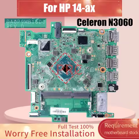 DA0P9MB16D0 For HP Stream 14-AX 14-BE 14T-AX Laptop Motherboard Celeron N3060 905305-601 Notebook Ma