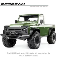 RCDream Wild-Defender RD110 2Door Pickup Hard Body Single Cab 324mm wheelbase for TRX4