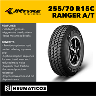 JK Tyre 255/70 R15C 4PR Ranger A/T  Made in India SUV Sports Utility Vehicle Tires 255/70R15C