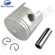 SALE 6F6-11631 6F5-11610 Piston Kit STD 78MM For Yamaha Outboard Motor 2 Stroke 40HP 40G 40J 6F6-116