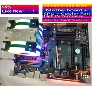 (95% New) (DDR4) Gaming Combo Motherboard Set Intel Xeon CPU (benchmark CPU i7 ) + Gigabyte MSI Gami
