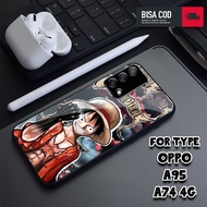 Case OPPO A74 / OPPO A95 TERBARU Motif ONE PIECE Casing Hp Murah Kesing softcase Hp GOOL CUSTOM