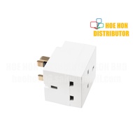 [VALUE] ME 3 Way Adapter Power Outlet Plug Extension Adaptor 13amp 250v 7387 / 509