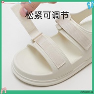 UTUNE Womens Sandals Strip Beach Style Sandal Casual Soft Sole Non-Slip Flat Women's Shoes