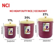 NCI Rice Bucket/ Ice Bucket /Cooler Box/ Bekas Nasi /Bekas Ais /Tong Nasi & Ais Box 17 / 20 / 27 Lit