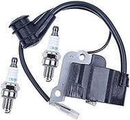 MEXWLOP Ignition Coil Module w 2Pc Spark Plug Kit, for GX35 UMK435 CQ35 Engine Motor Hedge Trimmer B