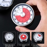 wonderfulbuying2 60-Minute Magnetic Mechanical Kitchen Timer, Round Countdown Alarm for Cooking wond