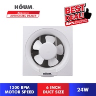 HOUM Dual Airflow Wall Mounted Ventilating Fan DE-180 (6") / DE-450 (10")