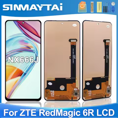 6.67''Tested For ZTE nubia RedMagic 6R NX666J LCD Display Touch Screen Digitizer Assembly Replacemen