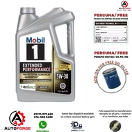120766 Mobil 1™ Extended Performance SAE 5W30 Fully Synthetic Engine Oil (4.73L) protects for 20k mi