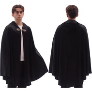 Renaissance Hooded Cape Velvet Cloak Victorian Capelet Medieval Hobbit Halloween Costume