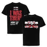 NEW~ WWE Wind City Savior CM Punk AEW Wrestling 100%Cotton T-Shirt Unisex Men Loose Round Neck Baju 