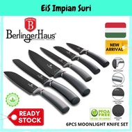 (Ready Stock) (BH-2512) Berlinger Haus 6pcs Stainless Steel Knife Set - Moonlight