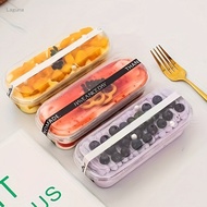 【Laguna】50pcs 300ml Transparent Cake Box with Lid Tiramisu Box Cheesekut Rectangular Cake Box Mousse