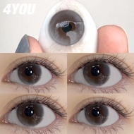 Power Lens 4YOU (COD&Free gift) 2Pcs Gray Colored Contact Lens Soft Lenses Natural Lens With Case Ey