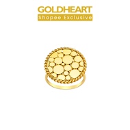 Goldheart 916 Gold Stardust Circle Ring