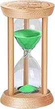 SuLiao Wooden Sand Timer 5 Minute Hourglass, Wood Turquoise Sand Clock, Small Watch 5 Min Timer, Hou