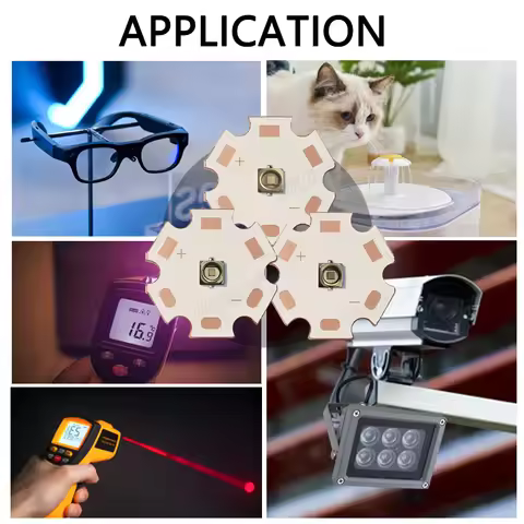 LED 3W 5W 3535 Laser VCSEL Infrared IR 808nm 850nm 940nm 980nm 1064nm Bead Lamp Patch Light Sensing 