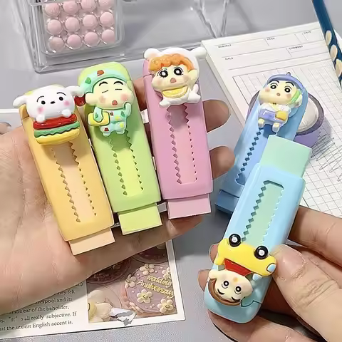 Crayon Shin-chan cartoon Eraser Cute Creative Push-Pull Retractable Clean and Tidy Debris Super Clea