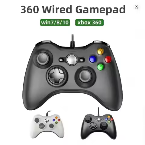 For Xbox 360 Wired Game Controller USB Wired Joystic Gamepad for Microsoft Xbox 360, PC Windows 7,8,