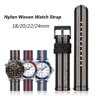 Nylon Strap 20mm 22mm for Omega MoonSwatch Seamaster 300 Men Women Woven Canvas Watch Band for Tudor Seiko Water Ghost Watchband Accessories
