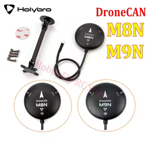 Holybro DroneCAN M8N M9N GPS Module IST8310 Compass Tri-Colored LED Indicator for CAN Protocol ArduP