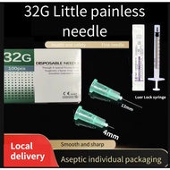 10/100pcs 32G 4mm/13mm Disposable beauty Needle  can be used 1ml/ Luer Lock/Luer Slip syringe Local 