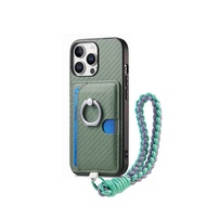 magsafe card wallet magsafe Ring Buckle Magnetic Card Holder with Lanyard Suitable for iPhone16pro P