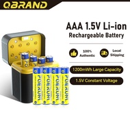 Poeruni 1.5V Rechargeable AAA Batteries Constant Voltage Lithium-Ion Long-Lasting Power Fast Deliver