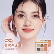 Gracebabi Eyeshadow Palette 5 Colors Soft Mist Deep Eyes Multi-Purpose Affordable Beginner-Friendly 