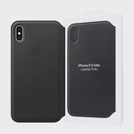 Apple 原廠 iPhone Xs Max Leather Folio 皮革雙面夾 黑 (台灣公司貨)