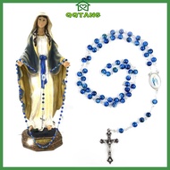 QQ* Catholic Rosary Necklace Pendant Fashion Religious Jewelry Women Baptism