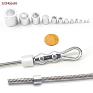 EIONG8686KM 10-50Pcs Cable Clip, Fixing Clip Hardware Crimp Sleeve,  Round Single Hole M1 to M12 Alu