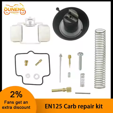 EN125 Motorcycle Carburetor Repair Kit Vacuum Film For MIKUNI Suzuki EN125 EN125-1A HJ125K EN125-2 G