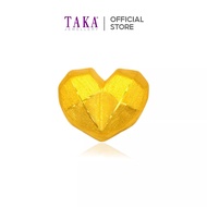 FC1 TAKA Jewellery 999 Pure Gold Charm Heart