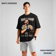 [AiryTex] UFC Islam Makhachev Boxy Fit Oversize T-Shirt Men Women | Airism Quick Dry Cool, Anti Tang