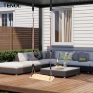 [TENOL] Wooden Swing Seat, Indoor Room Swing Hanging Wooden Swing equipment Swing, for