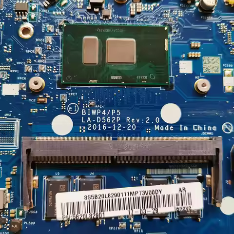 BIWP4/P5 LA-D562P For Lenovo Ideapad 110-15ISK Laptop Motherboard 5B20L82881 5B20L82886 SR2EX Pentiu
