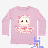 CHILDREN'S CLOTHES, CHILDREN'S T-SHIRT, DUMPLING SQUISHY, LONG SLEEVE