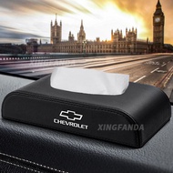 Car Tissue Box Red Black PU Leather Car Tissue Box for Chevrolet Trax Lacetti Trailblazer Malibuxl O