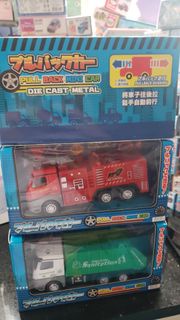 多款迴力玩具車 有 消防車垃圾車及運輸車
