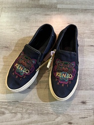 英國購入 KENZO刺繡經典休閒鞋 黑色 老虎