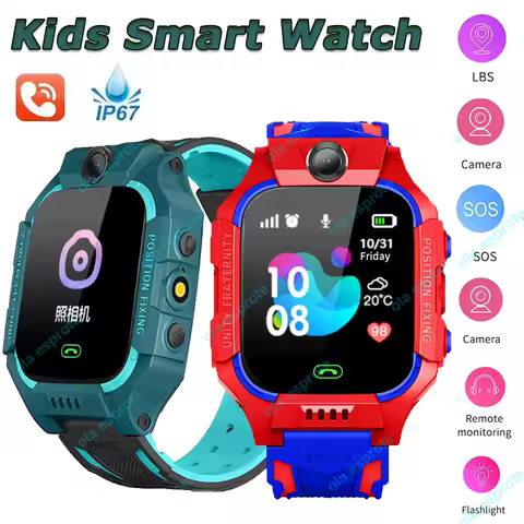 Ola Esporte Kids Smart Watch 2G SOS GPS Location Sim Card Call Smartwatches Camera Waterproof 2G Car