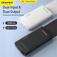 ⚡ Awei P5K 10000mAh Portable Powerbank – Ringan & Tahan Lama