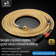 ATAUDIO HiFi Headset Cable Noise-free 7N OCC Core HD650 Earphone Cable for HD650 HD600S HD600 HD25 H