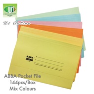 ABBA Pocket File / Fail Pocket / Paper File / Manila Card Pocket File (144pcs)