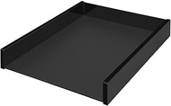Wedo 638001 Letter Tray A4 Black Office Acrylic Glass Stackable Rubber Feet 30.5 x 23.8 x 4.8 cm in 