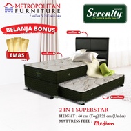 Kasur Springbed Elite Serenity Superior Superstar Spring Bed 2In1