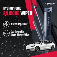 Kamatto Wiper Tesla Model 3 (2017-Present) Hydrophobic Silicone Water Repelling Coating